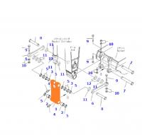 Трапеция ковша Hitachi ZX200 1027222, 8076541